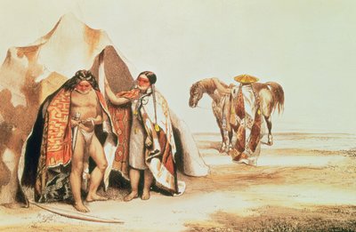 Patagonian Indians, engraved by Emile Lassalle by A. and Lassalle, E. DOrbigny